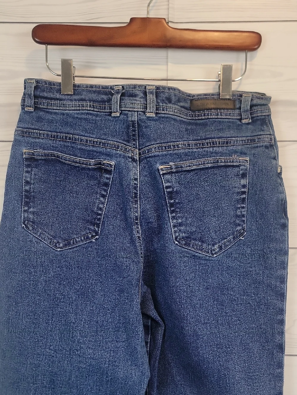 Gloria Vanderbilt Vintage Red Tag Straight-Leg Women's Blue Jeans Size 12S